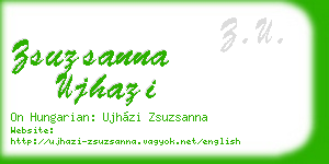 zsuzsanna ujhazi business card
