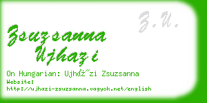 zsuzsanna ujhazi business card